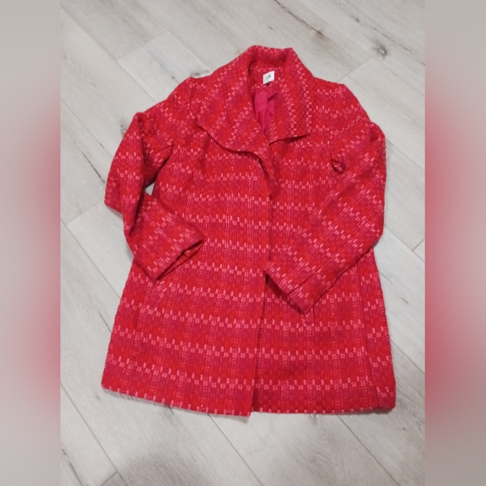 Red Textured Coat!